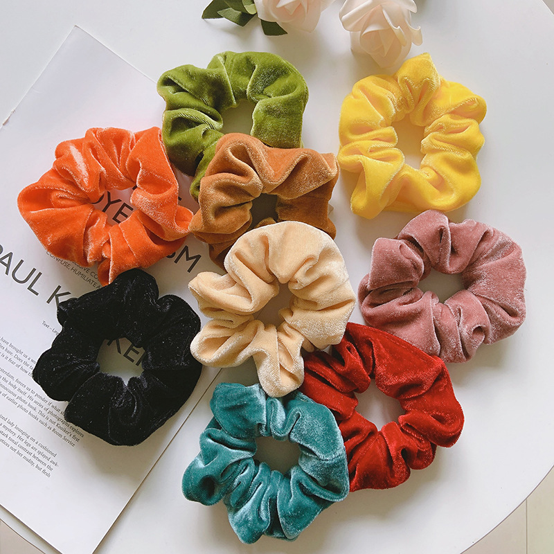 Hair Tie Velvet - 2021 Autumn winter New Sweet Candy