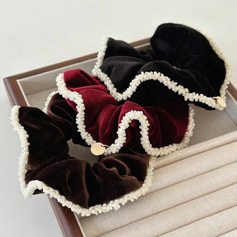 Women'S Accessories Flannels - Charm Women Dark Red Velvet Flannel