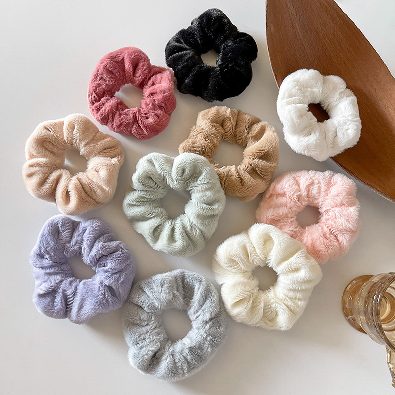 Hair Tie Velvet - Winter Warm Soft Scrunchie Vintage Plush