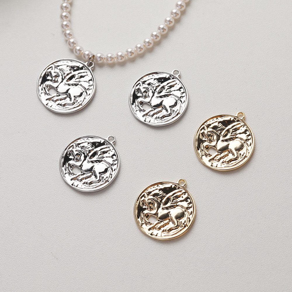 Charm Necklace Dainty - 4pcs Dainty Unicorn Charms for Jewelry
