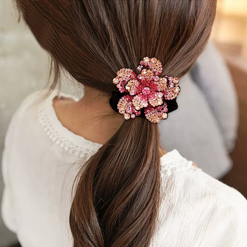 Women Rhinestone Scrunchies Ve - огляд і ціна Hair Tie Velvet