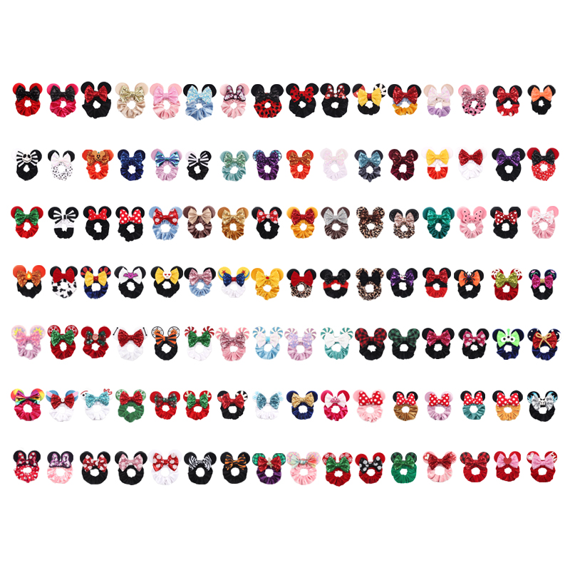 1pc Mouse Ears Hair Scrunchies - огляд і ціна Hair Tie Velvet