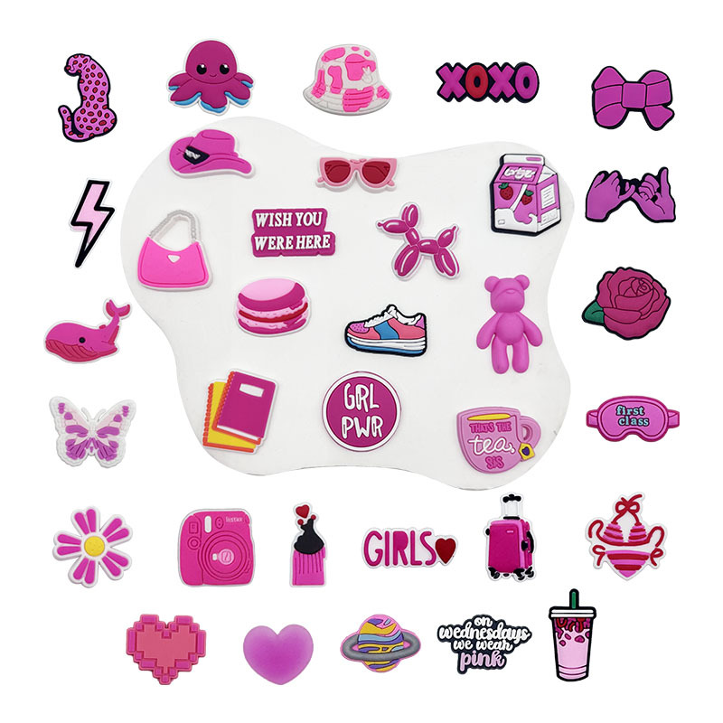 Hot Sales 34Pcs Pink Shoe Char - огляд і ціна Women'S Accessories Crocs