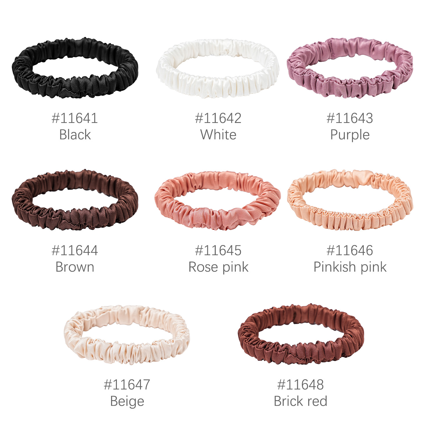 8PCS/Set 100% Pure Mulberry Si - огляд і ціна Hair Tie Velvet