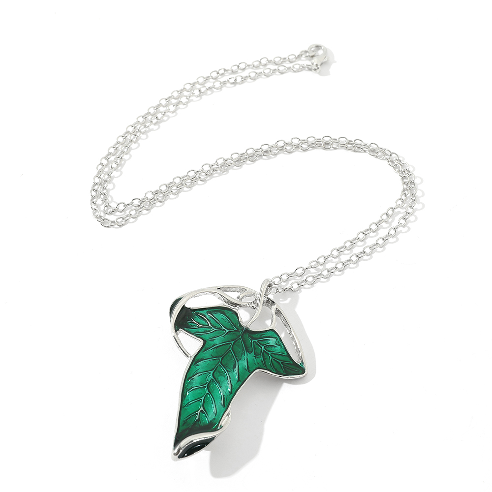 Vintage Green Leaf Pendant Nec - огляд і ціна Women Accessories Chain