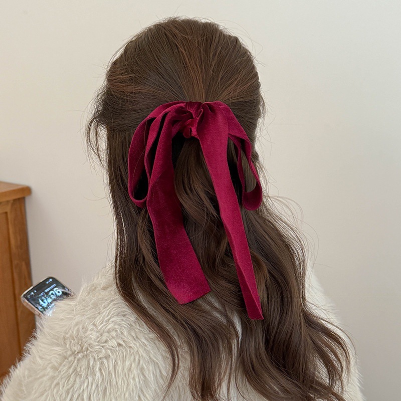 Cute Red Black Velvet Ribbon B - огляд і ціна Hair Tie Velvet