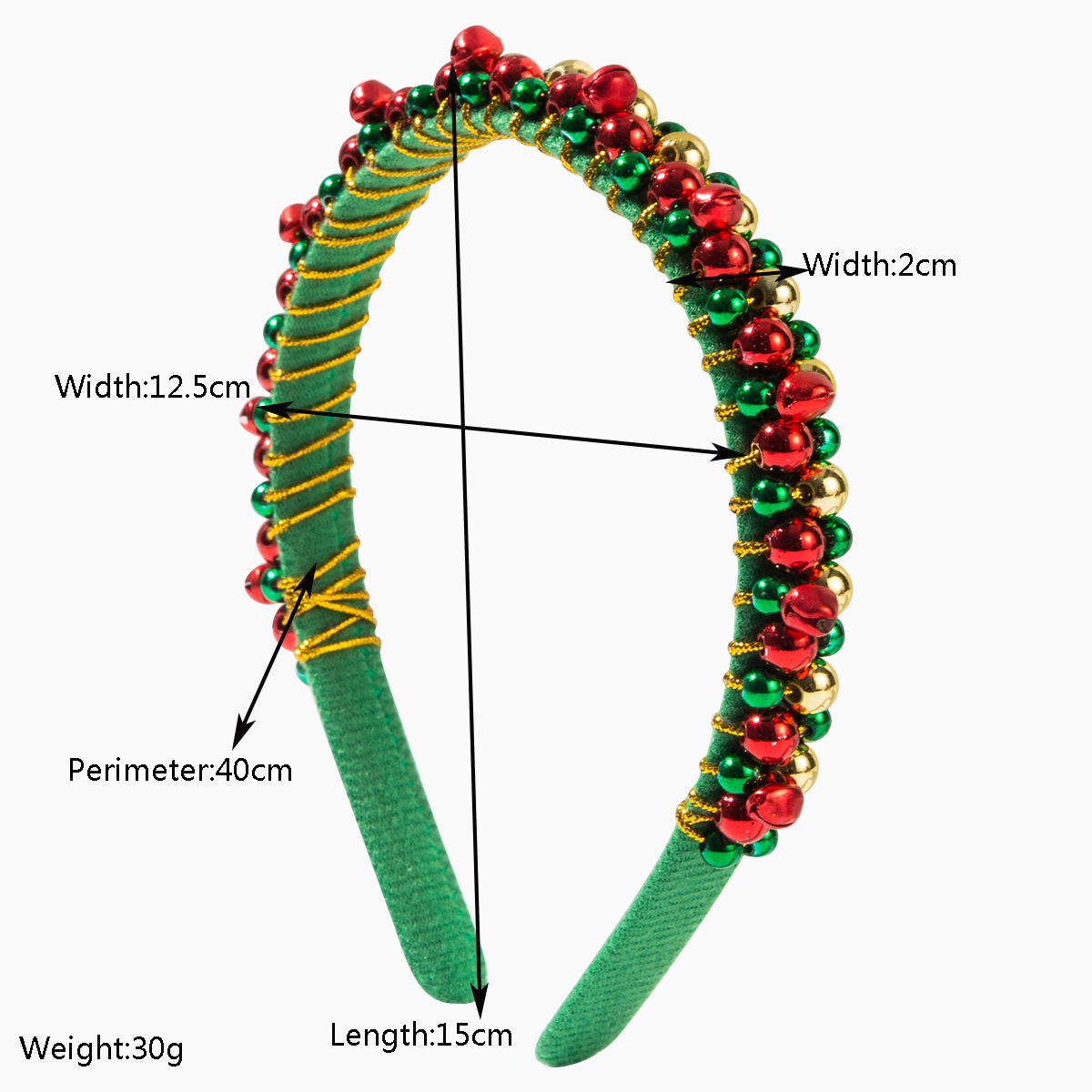 New red and green Christmas he - огляд і ціна Women'S Accessories Flannels