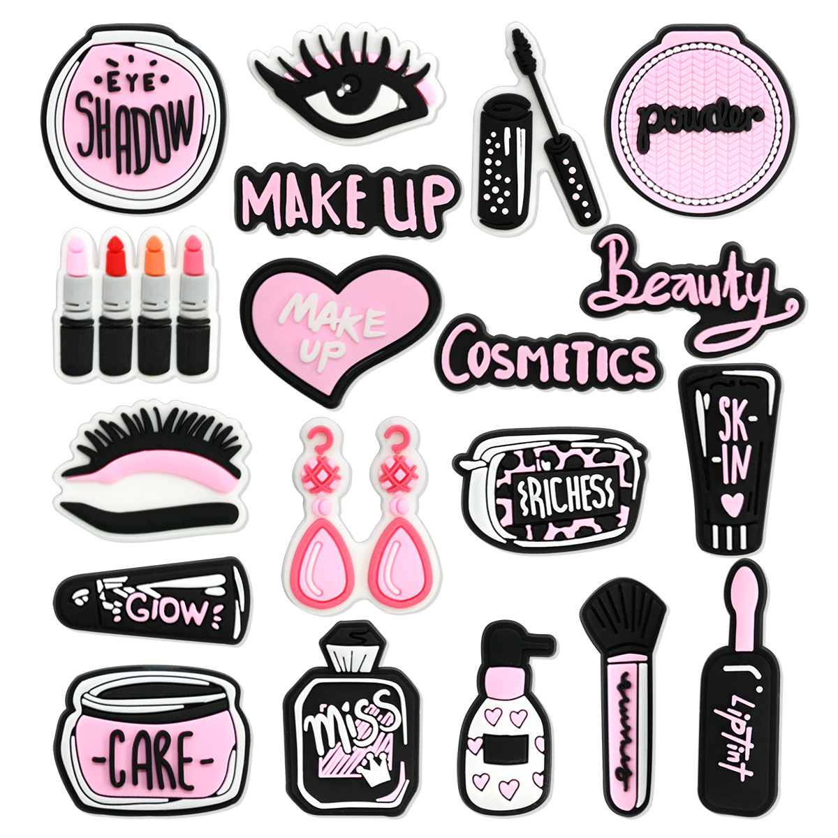 Pink Beauty Makeup Shoe Charms - огляд і ціна Women'S Accessories Crocs
