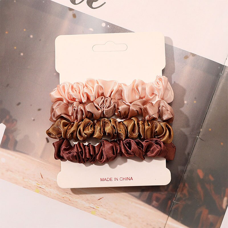 4pcs Pure Silk Skinnies Small  - огляд і ціна Hair Tie Velvet