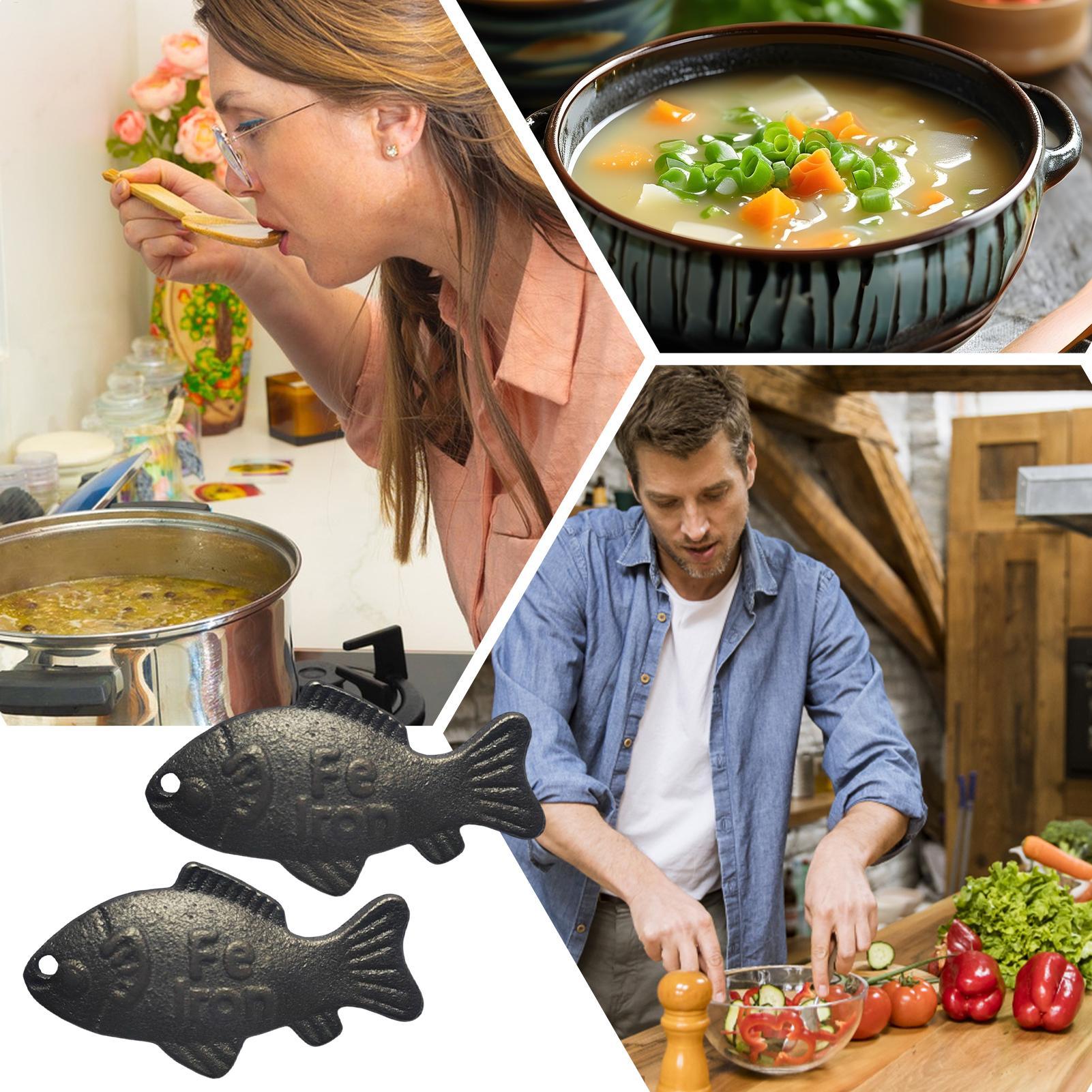 2pcs Iron Fish A Natural Sourc - огляд і ціна Women Kitchen Accessories