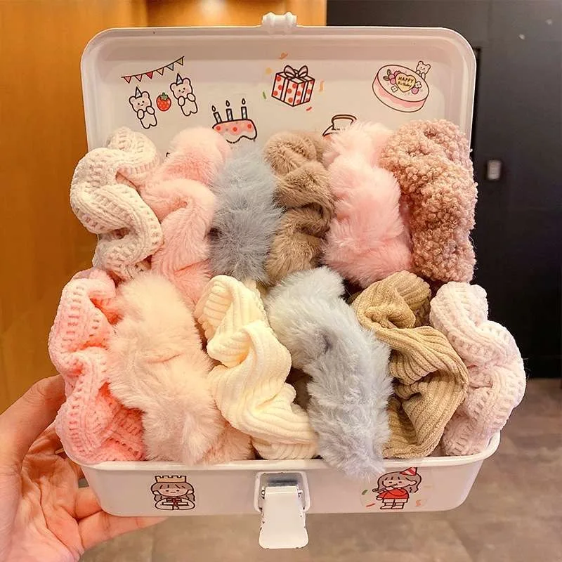 7Pcs/Set Velvet Candy Color Ha - огляд і ціна Hair Tie Velvet