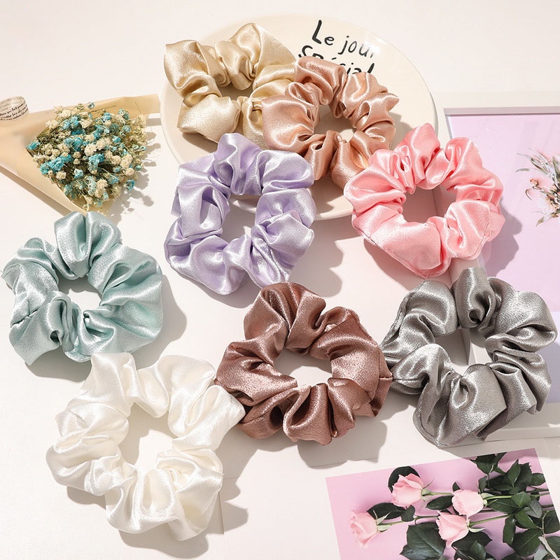 korea Solid Color Satin Scrunc - огляд і ціна Hair Tie Velvet