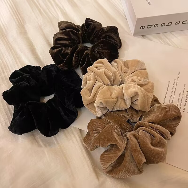 1-4PCS Women Hair Scrunchies V - огляд і ціна Hair Tie Velvet