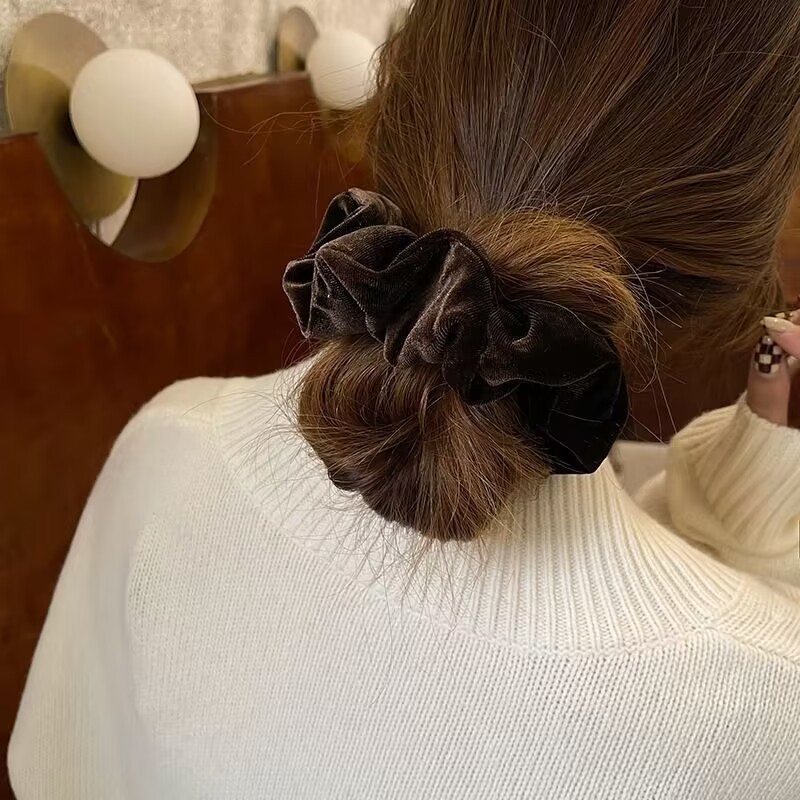 1-4PCS Women Hair Scrunchies V - огляд і ціна Hair Tie Velvet